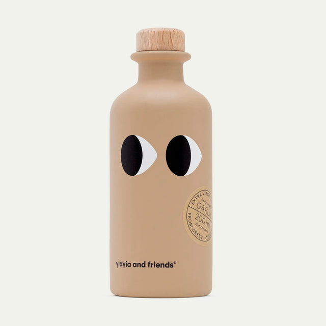 Yiayia and friends Olivenöl Extra Vergine Knoblauch 200ml | Aromatisch | Yiayia and Friends