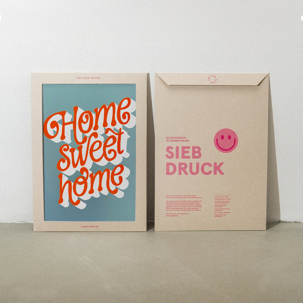 Edition SCHEE Home sweet home (DIN A3) | Edition SCHEE | Siebdruck