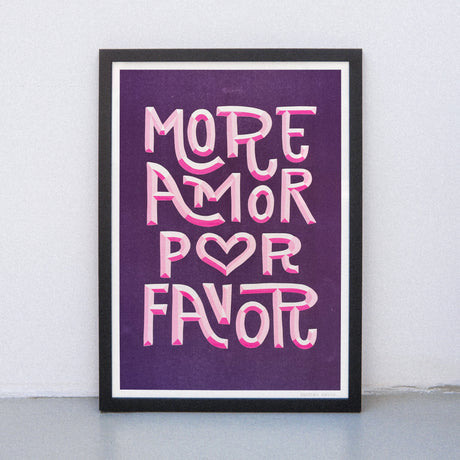 Edition SCHEE More Amor por favor (DIN A3) | Edition SCHEE | Risographie