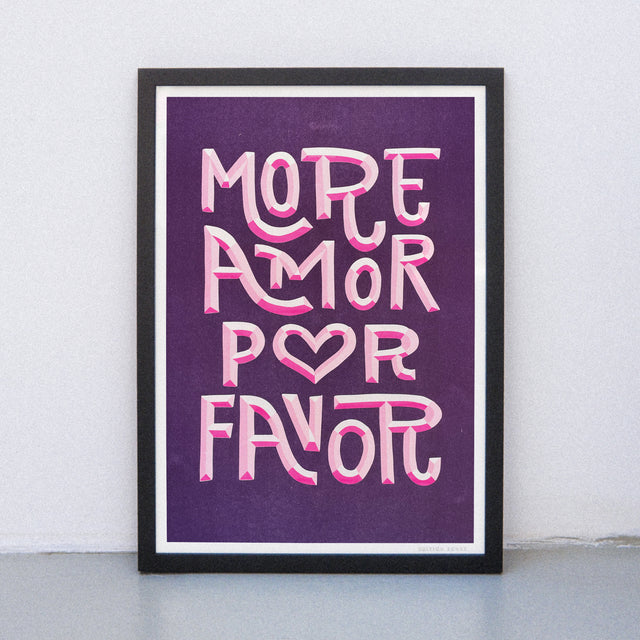 Edition SCHEE More Amor por favor (DIN A3) | Edition SCHEE | Risographie