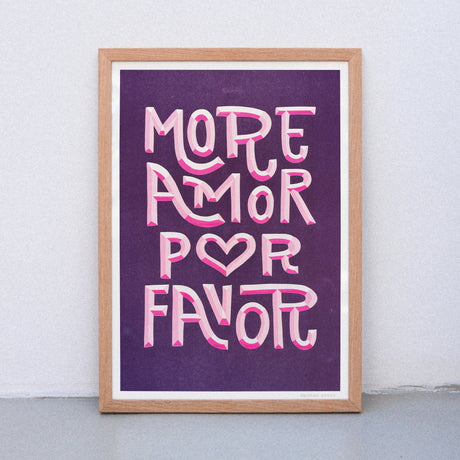 Edition SCHEE More Amor por favor (DIN A3) | Edition SCHEE | Risographie