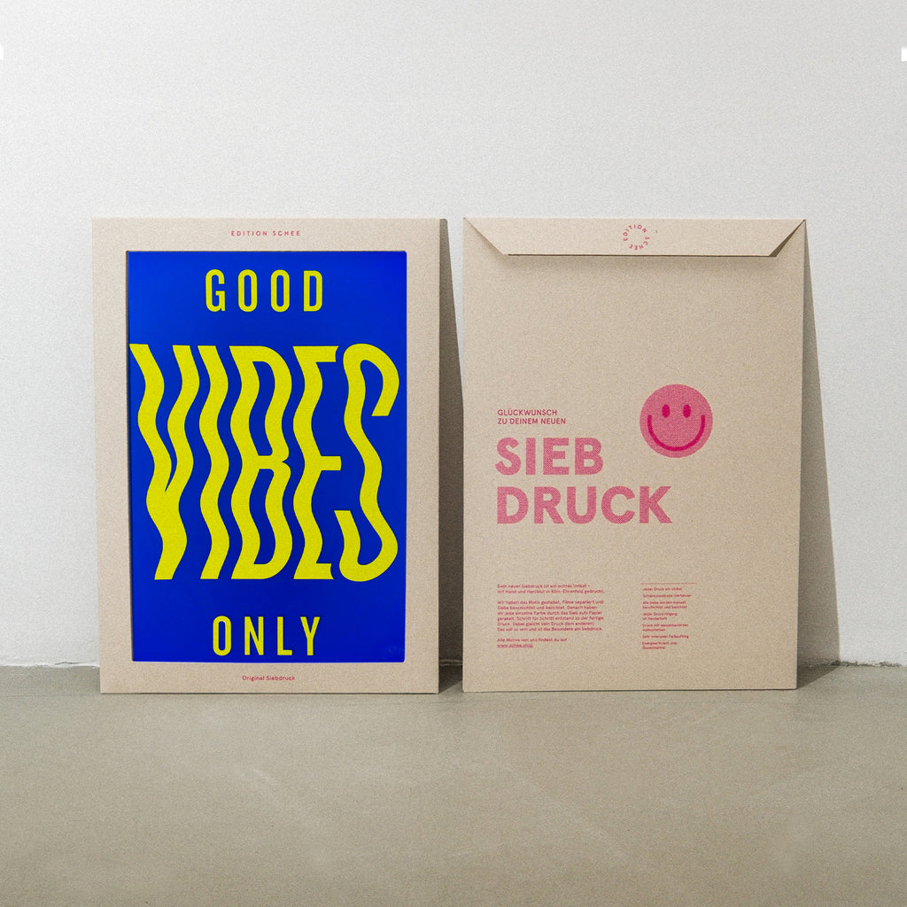 Edition SCHEE Good vibes (DIN A3) | Edition SCHEE | Siebdruck