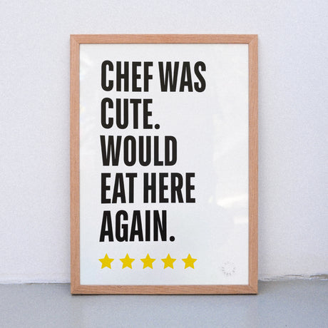 Edition SCHEE Cute Chef (DIN A3) | Edition SCHEE | Siebdruck