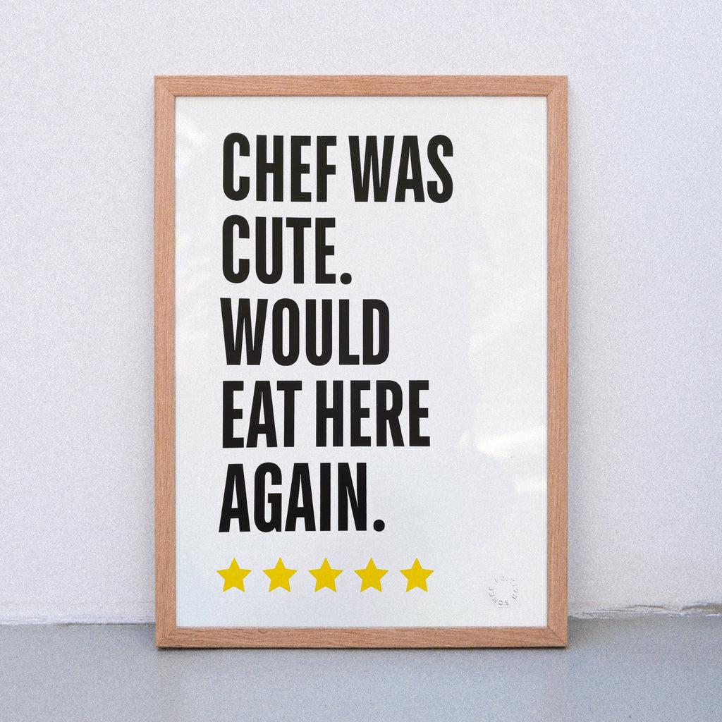 Edition SCHEE Cute Chef (DIN A3) | Edition SCHEE | Siebdruck