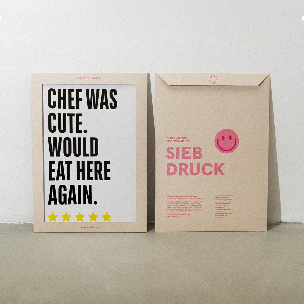Edition SCHEE Cute Chef (DIN A3) | Edition SCHEE | Siebdruck