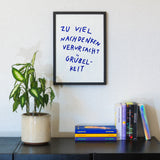 Edition SCHEE Grübelkeit (DIN A3) | Edition SCHEE | Siebdruck