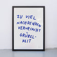 Edition SCHEE Grübelkeit (DIN A3) | Edition SCHEE | Siebdruck