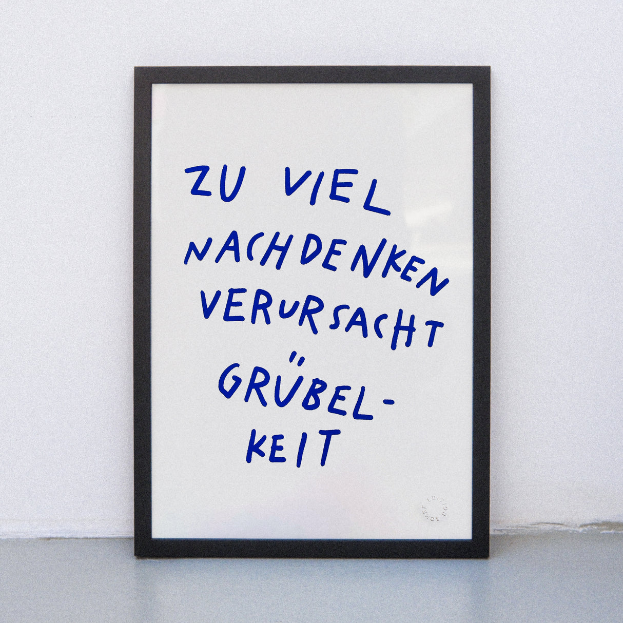 Edition SCHEE Grübelkeit (DIN A3) | Edition SCHEE | Siebdruck