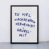 Edition SCHEE Grübelkeit (DIN A3) | Edition SCHEE | Siebdruck