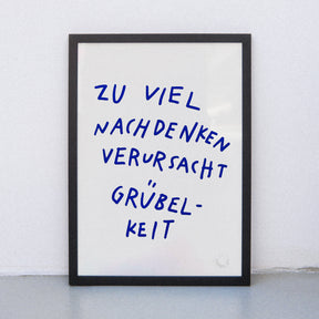 Edition SCHEE Grübelkeit (DIN A3) | Edition SCHEE | Siebdruck