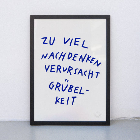 Edition SCHEE Grübelkeit (DIN A3) | Edition SCHEE | Siebdruck