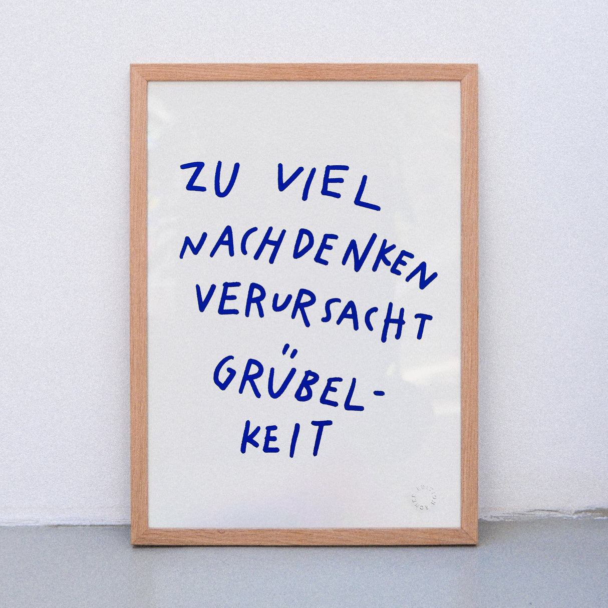 Edition SCHEE Grübelkeit (DIN A3) | Edition SCHEE | Siebdruck