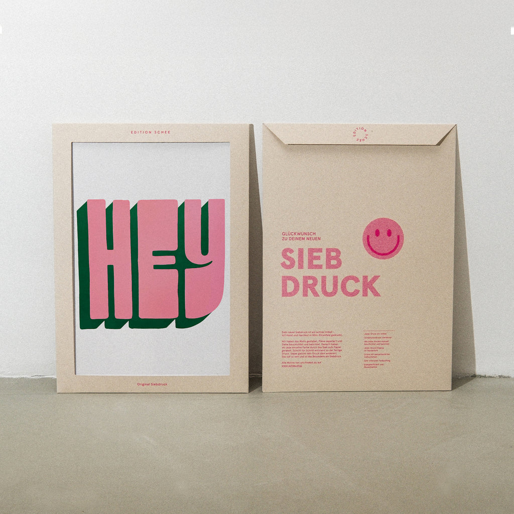 Edition SCHEE Hey (DIN A3) | Edition SCHEE | Siebdruck
