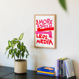 Edition SCHEE More Social Less Media (Din A3) | Edition SCHEE | Siebdruck