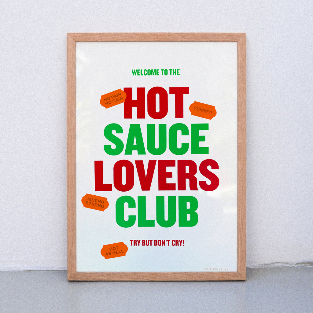 Edition SCHEE Hot Sauce Lovers (Din A3) | Edition SCHEE | Siebdruck