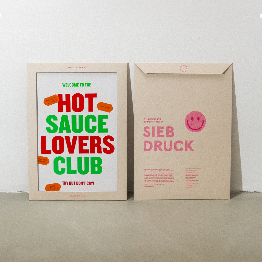 Edition SCHEE Hot Sauce Lovers (Din A3) | Edition SCHEE | Siebdruck