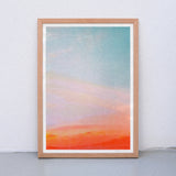Edition SCHEE Fluorescent Sky (Din A3) | Edition SCHEE | Risographie
