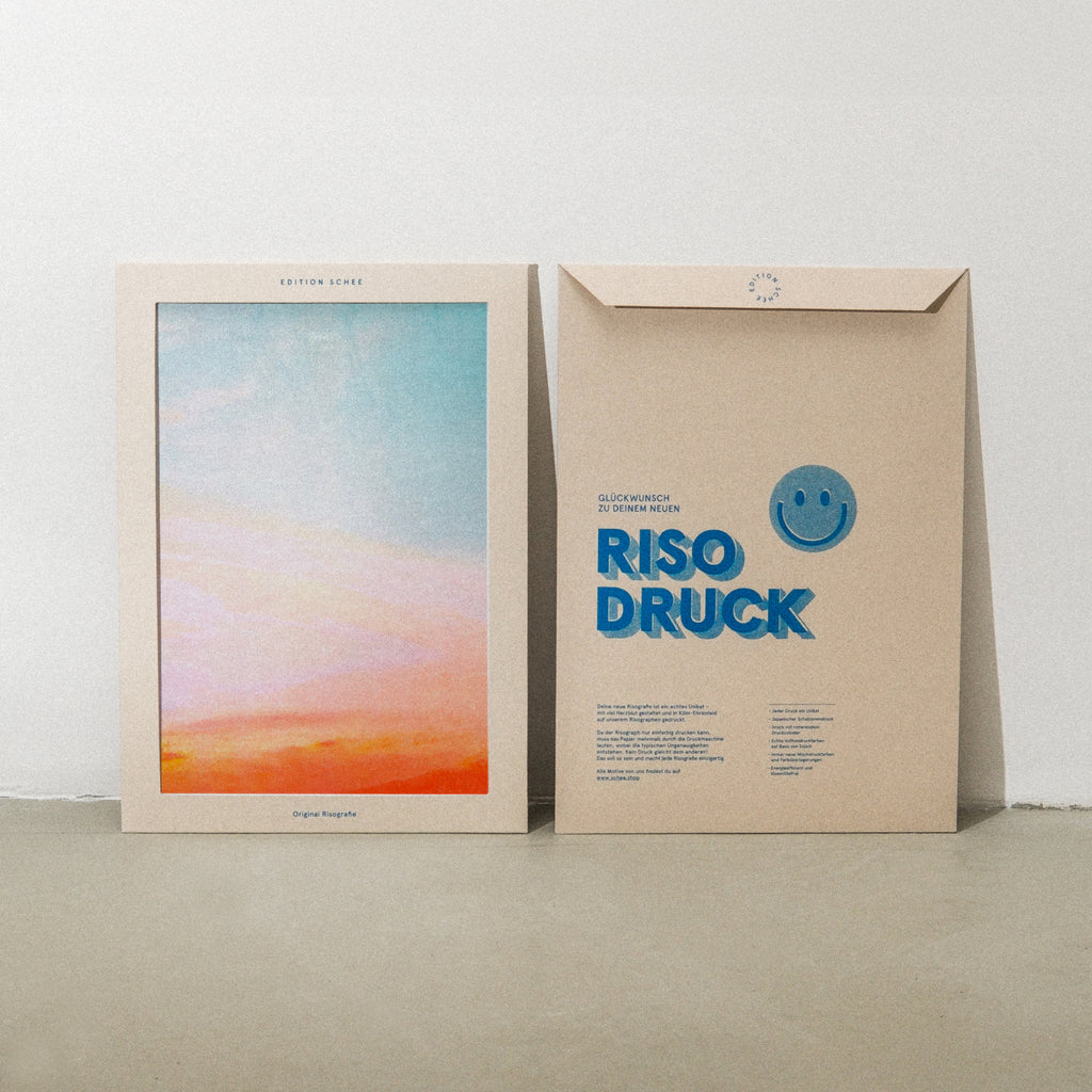 Edition SCHEE Fluorescent Sky (Din A3) | Edition SCHEE | Risographie