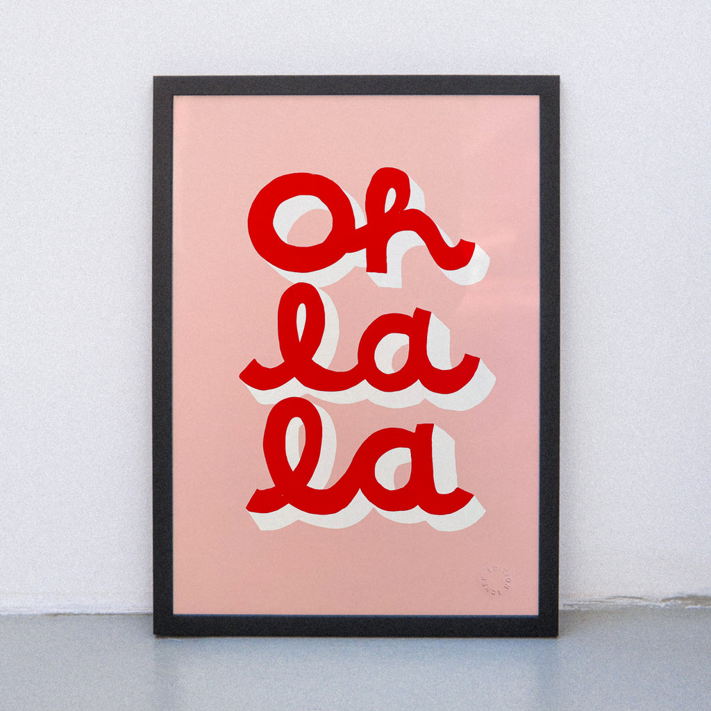 Edition SCHEE Oh La La (DIN A3) | Edition SCHEE | Siebdruck