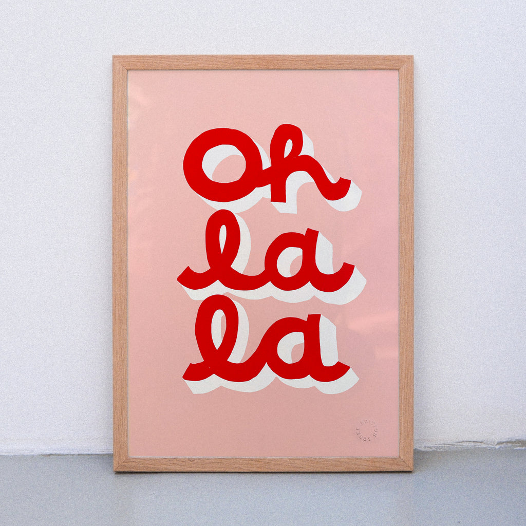 Edition SCHEE Oh La La (DIN A3) | Edition SCHEE | Siebdruck