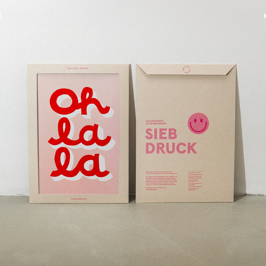 Edition SCHEE Oh La La (DIN A3) | Edition SCHEE | Siebdruck