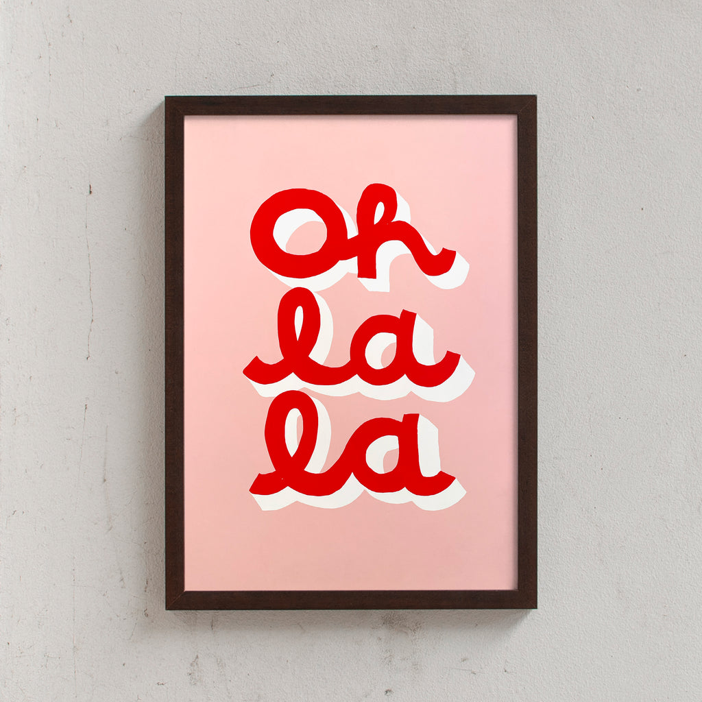 Edition SCHEE Oh La La (DIN A3) | Edition SCHEE | Siebdruck wenge