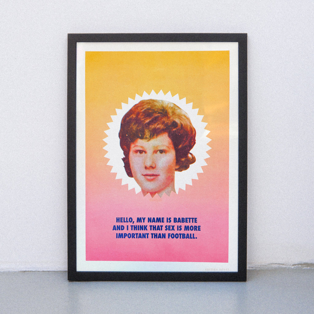 Edition SCHEE Sex and Football (Din A3) | Edition SCHEE | Risographie
