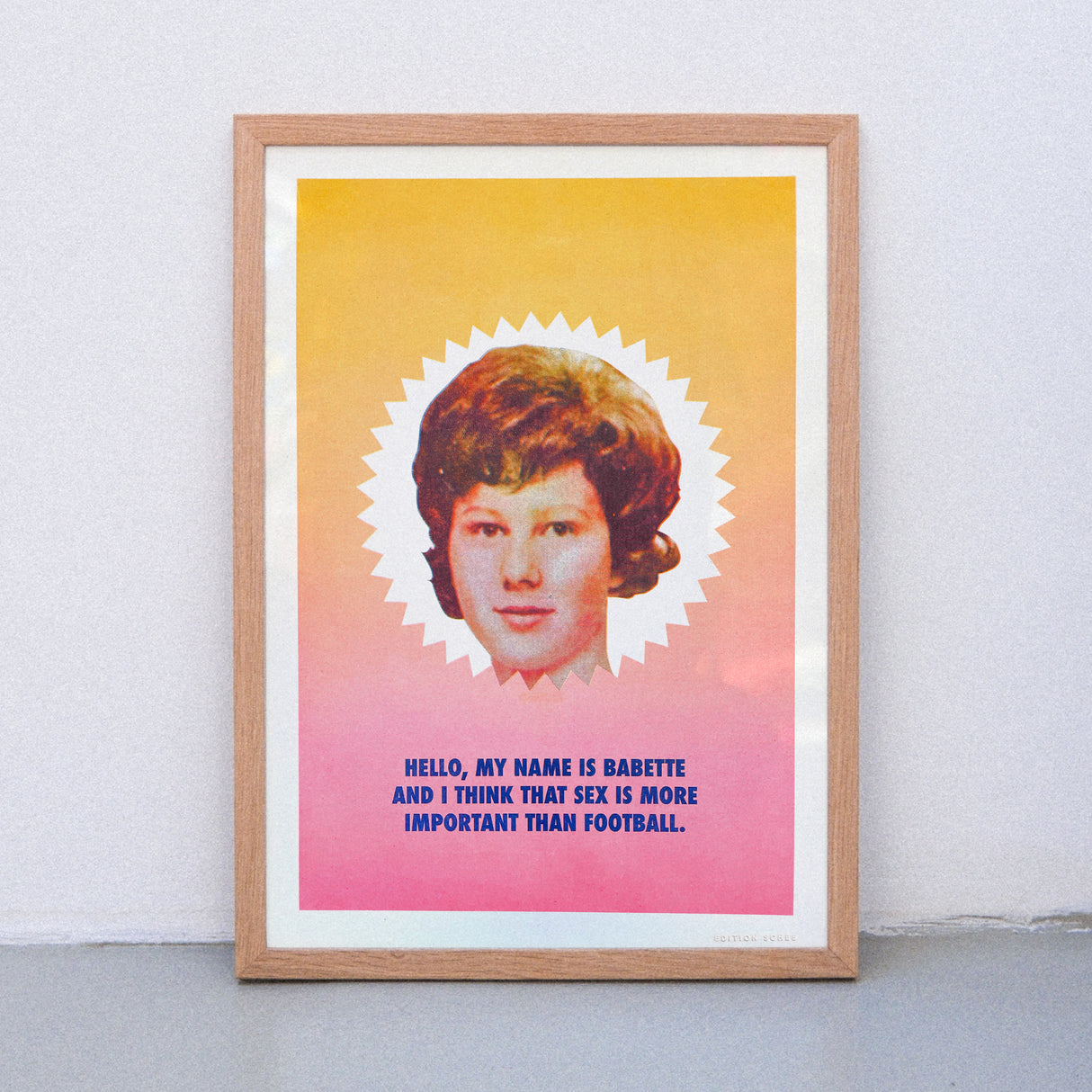Edition SCHEE Sex and Football (Din A3) | Edition SCHEE | Risographie
