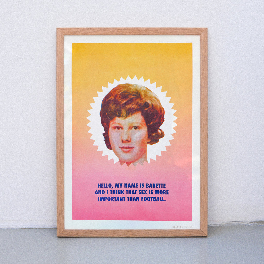 Edition SCHEE Sex and Football (Din A3) | Edition SCHEE | Risographie
