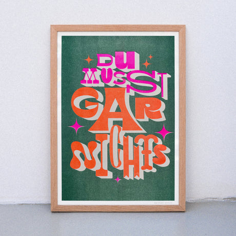 Edition SCHEE Du musst gar nichts (DIN A3) | Edition SCHEE | Risographie