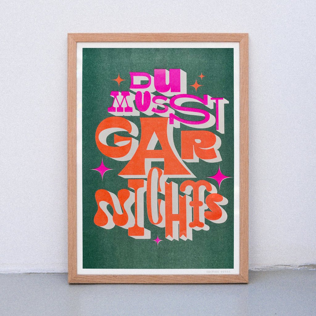Edition SCHEE Du musst gar nichts (DIN A3) | Edition SCHEE | Risographie