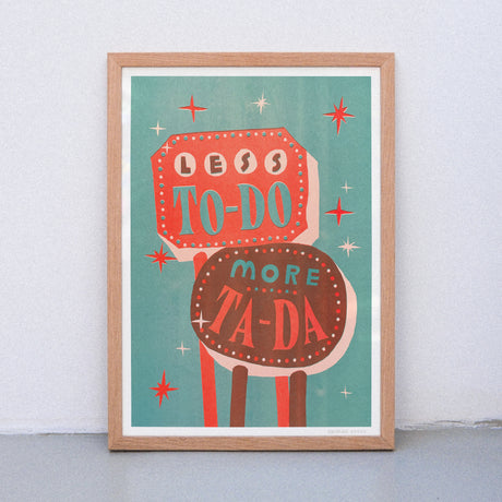 Edition SCHEE Less To Dos (DIN A3) | Edition SCHEE | Risographie