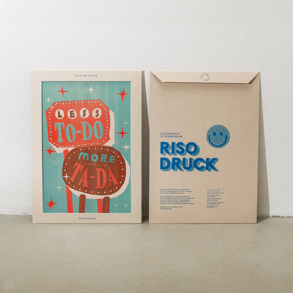 Edition SCHEE Less To Dos (DIN A3) | Edition SCHEE | Risographie
