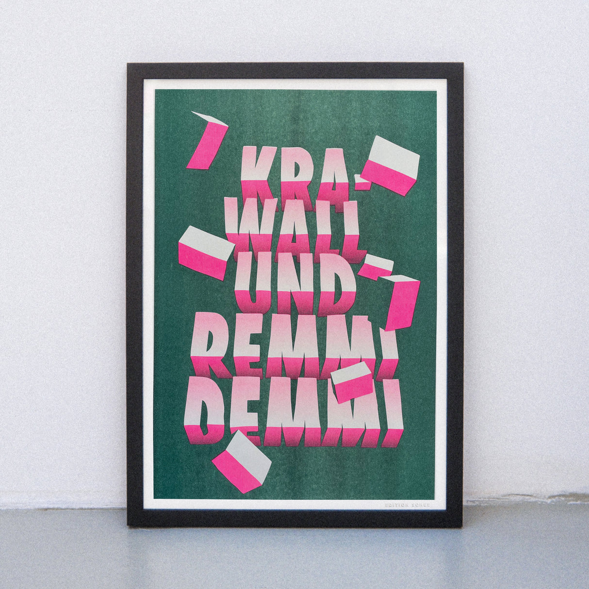 Edition SCHEE Krawall und Remmidemmi (DIN A3) | Edition SCHEE | Risographie