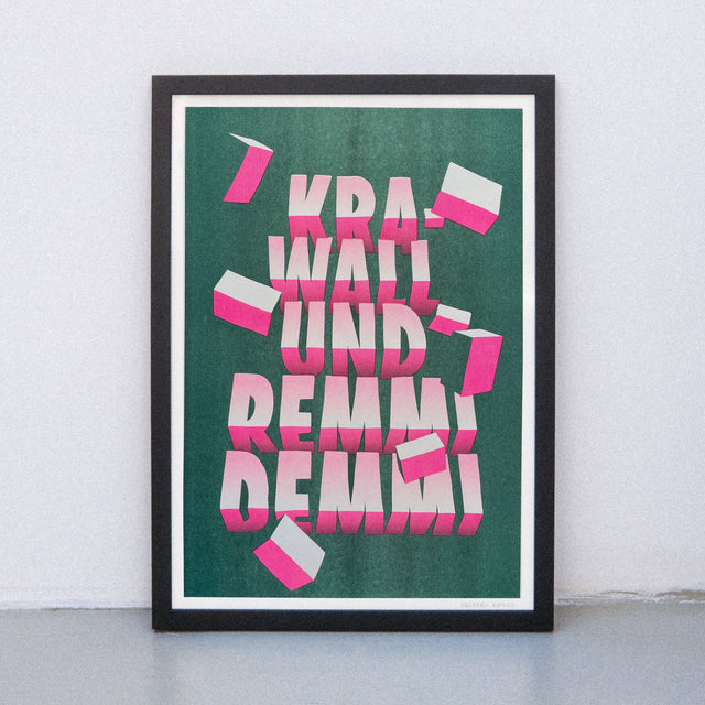 Edition SCHEE Krawall und Remmidemmi (DIN A3) | Edition SCHEE | Risographie
