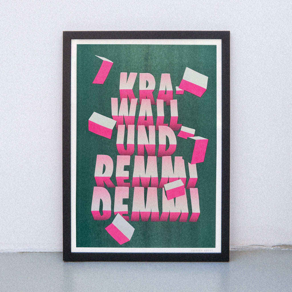 Edition SCHEE Krawall und Remmidemmi (DIN A3) | Edition SCHEE | Risographie