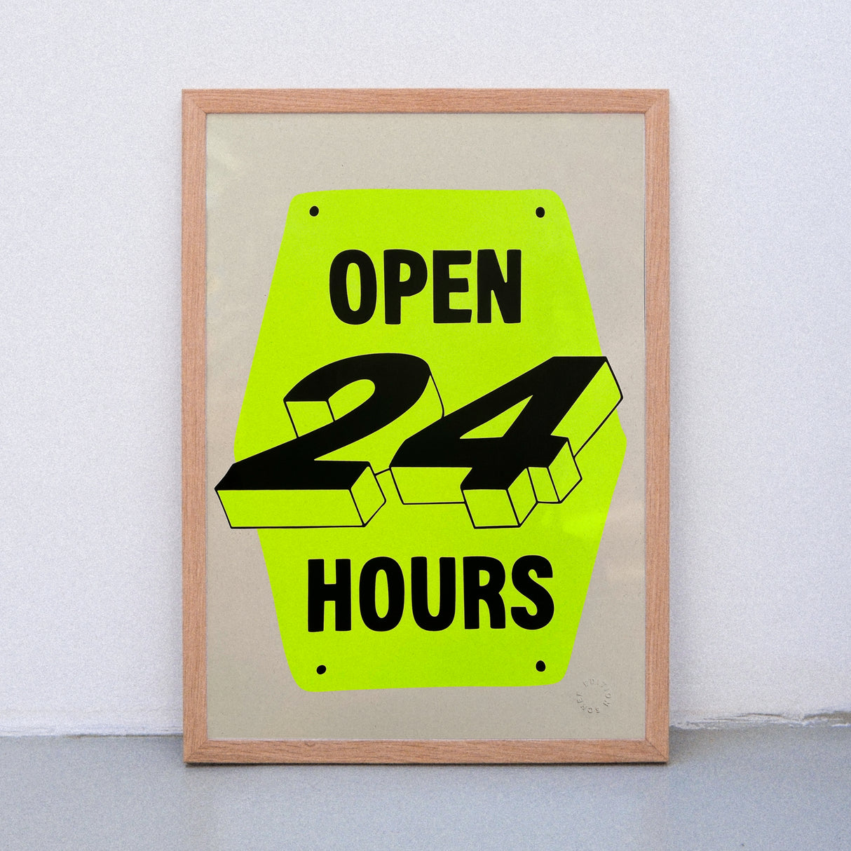 Edition SCHEE Open 24/7 (DIN A3) | Edition SCHEE | Siebdruck
