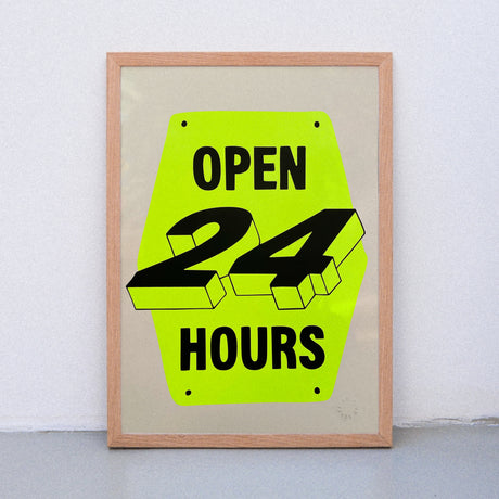 Edition SCHEE Open 24/7 (DIN A3) | Edition SCHEE | Siebdruck