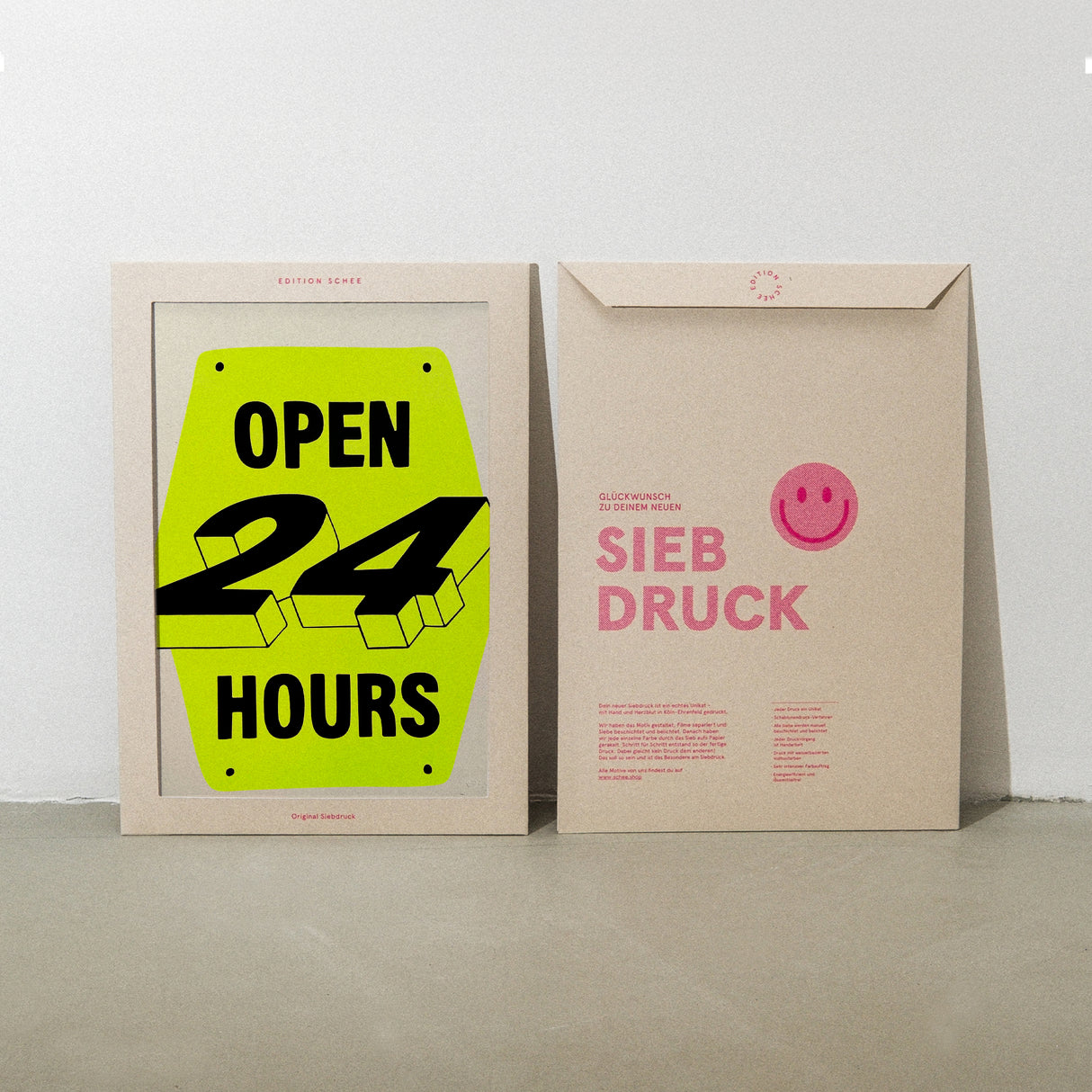 Edition SCHEE Open 24/7 (DIN A3) | Edition SCHEE | Siebdruck