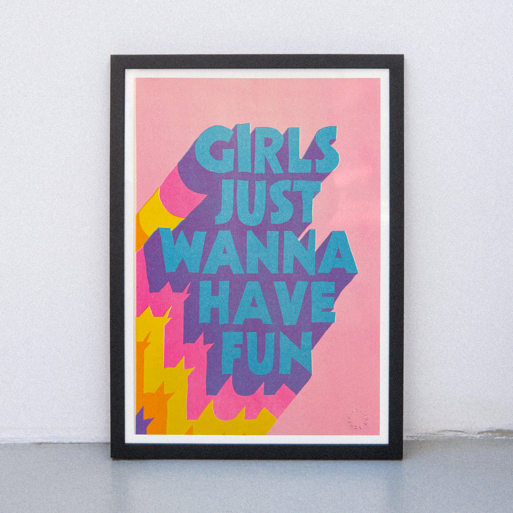 Edition SCHEE Girls just wanna (DIN A3) | Edition SCHEE | Risographie