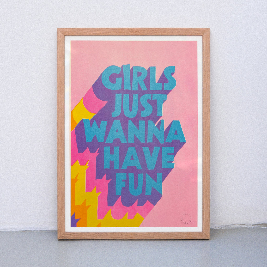 Edition SCHEE Girls just wanna (DIN A3) | Edition SCHEE | Risographie