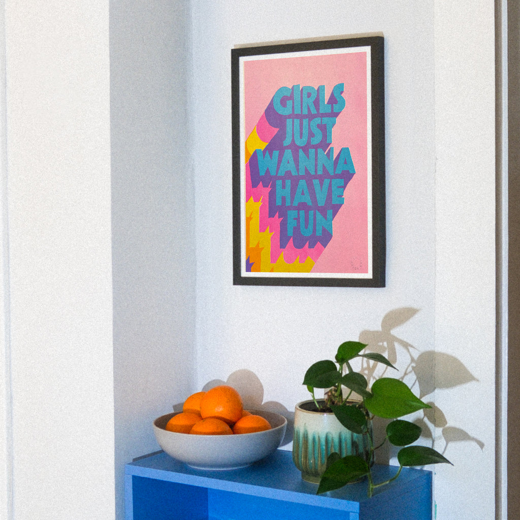 Edition SCHEE Girls just wanna (DIN A3) | Edition SCHEE | Risographie