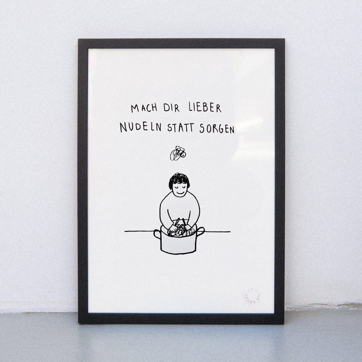 Edition SCHEE Nudeln statt Sorgen (Din A3) | Edition SCHEE | Siebdruck