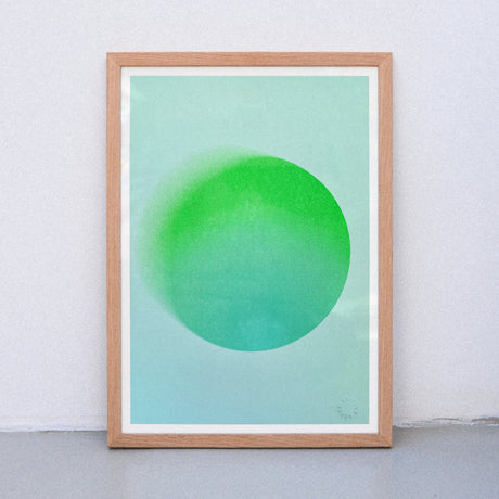 Edition SCHEE Melting Sun Green/Blue (DIN A3) | Edition SCHEE | Risographie