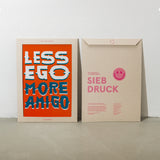 Edition SCHEE Less ego more amigo (DIN A3) | Edition SCHEE | Siebdruck