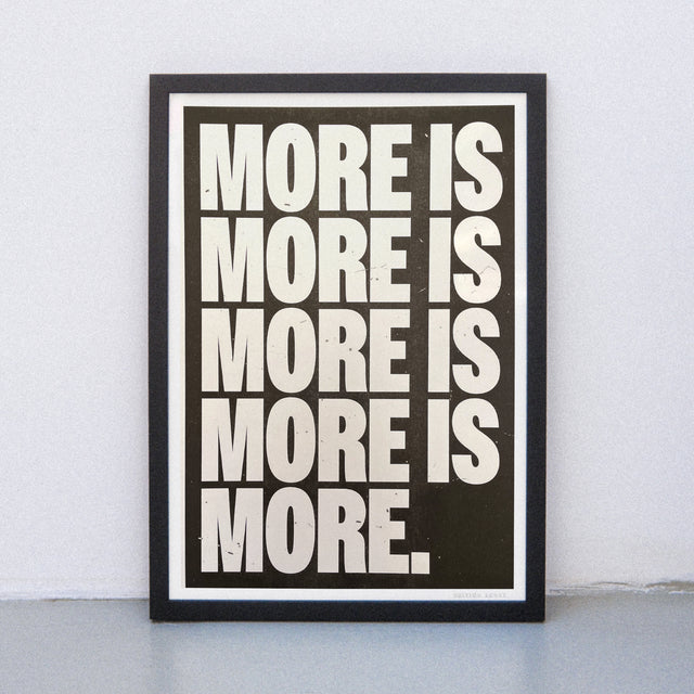 Edition SCHEE More is more (DIN A3) | Edition SCHEE | Risographie
