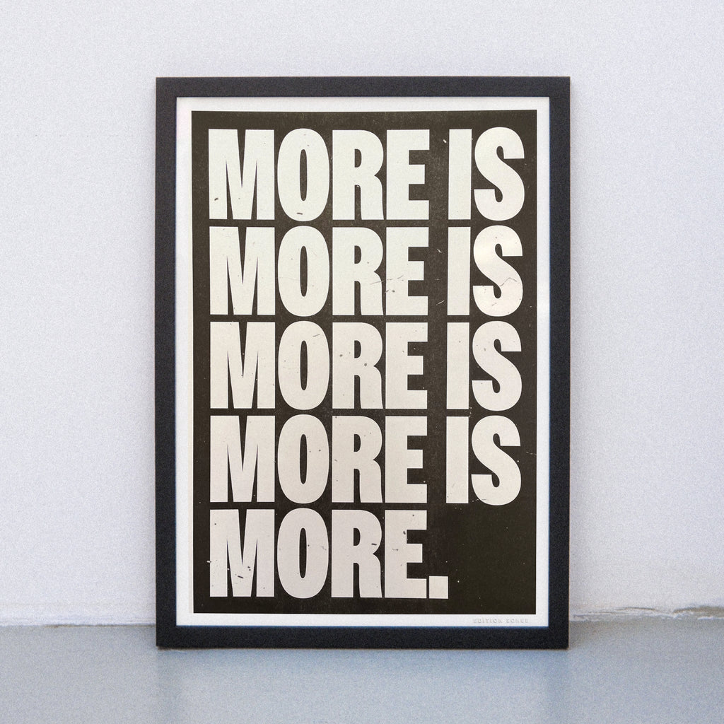 Edition SCHEE More is more (DIN A3) | Edition SCHEE | Risographie