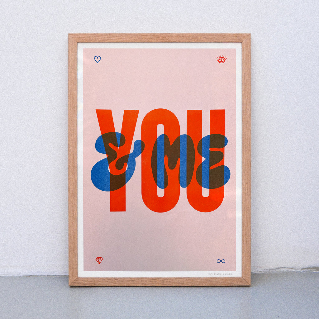 Edition SCHEE You and me (DIN A3) | Edition SCHEE | Risographie