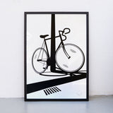 Edition SCHEE Reflections on my bike (Din A2) | Edition SCHEE | Siebdruck