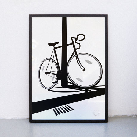 Edition SCHEE Reflections on my bike (Din A2) | Edition SCHEE | Siebdruck